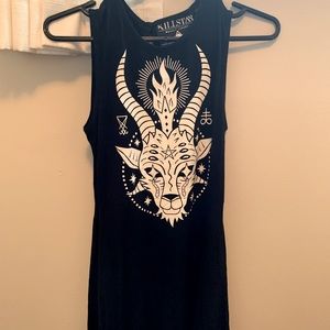 KILLSTAR goat head skater dress